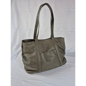 Antik Kraft Vegan Leather Tote Bag Olive Gray Large Shoulder Bag Large